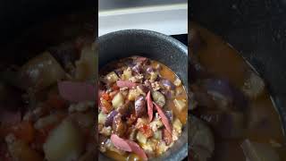 Quick and easy to cook(egg plant with tomatoes #yummyrecipe #satisfied #youtubeshorts