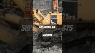 Powerful Komatsu D375A Dozer Pushing Muddy Soil & Ripping hard rocks in mine's #shorts