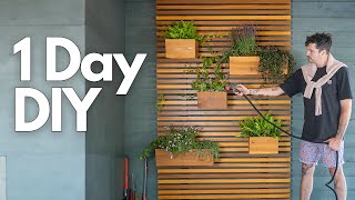 Modern Vertical Plant Wall // Plans Available