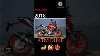 The Evolution of KTM Duke 390 (2012~2023) #shorts #evolution #bikelover #youtubeshorts #ktmduke390