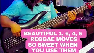 Beautiful 1, 6, 4, 5 reggae moves. So sweet when you use them