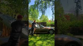 how to take off a roadster hardtop by yourself and install a kayak. BMW z3 edition