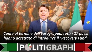 Conferenza stampa del premier Conte a seguito dell'Eurogruppo del 23 aprile 2020