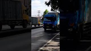 Hino Truck With Heavy Load Is Passing On The Road #truck #trucks #shorts