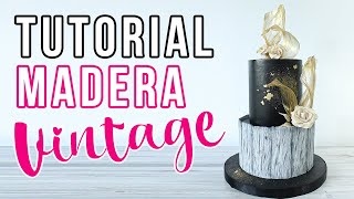 EFECTO MADERA VINTAGE EN FONDANT   |   Tutorial TEXTURA REALISTA