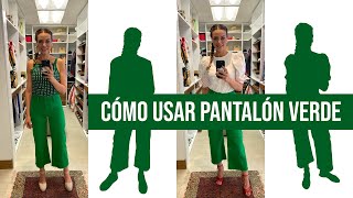 Cómo usar pantalón verde. 4 Looks para el día a día I Asesora de imagen y Personal Shopper