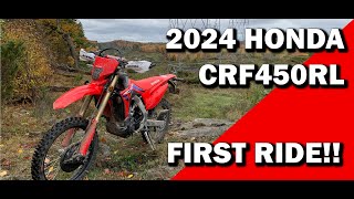 2024 HONDA CRF450RL First Ride