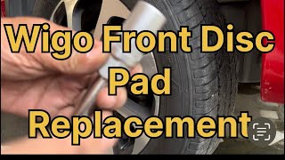 Front Brake Disc Pad Replacement , Toyota Wigo @JTHomeDIY