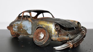 Restoration Abandoned Porsche 356 Model Car