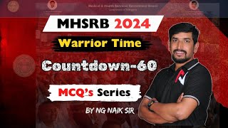 🩺MHSRB 2024 Warrior Time - Countdown:60 Days!🩺Nursing Entrance Exams Telangana:Live Online Coaching🩺