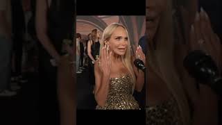 Kristin Chenoweth getting emotional as a wicked movie premiere in LA ￼