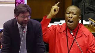 EFF Julius Malema Threatens DA Minister "We Can Meet Outside And Sort It Out Physically"