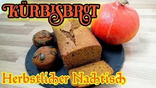 🎃Rezept 🍂Kürbisbrot | Herbstkuchen | vegan, nussfrei, saftig, Vollkorn