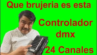 Controlador DMX 24 ch 😲 es una locura