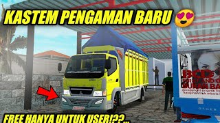 KASTEM DI MARKAS || MOD TRUCK CANTER MUKHLAS $4 UPDATE PENGAMAN BARU