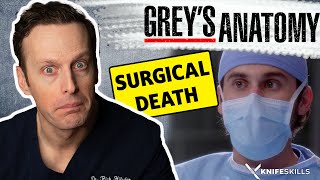 SURGEON reacts to greys anatomy | Operative Death