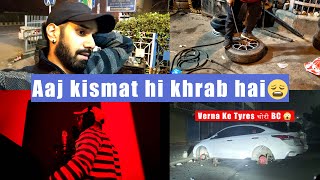 Verna Ke Tyres चोरी 😱 | bhai k sath song record🎤 karne hum studio gye #vlog #ytshorts #stolen