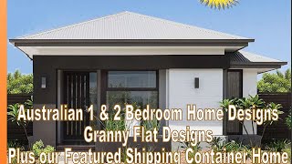 Small Houses & Granny Flats Home Design Book | 2 Bed and 1 Bed house plans