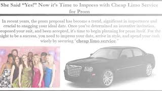 She Said “Yes!” Now it’s Time to Impress with Cheap Limo Service for Prom