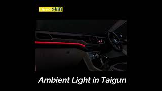 Ambient Light in Volkswagen Taigun #volkswagentaigun #ambientlight #shorts