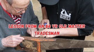 How To Sharpen A Handsaw - 84 Yr Old Joiner