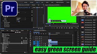 How To Use a GREEN SCREEN VIDEO Adobe Premiere Pro as a beginner 2023!