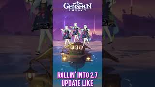 Rollin' into 2.7 update like... #genshinimpact #genshin_impact