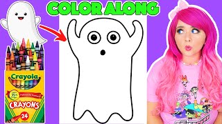 Color a Ghost With Me | COLOR ALONG WITH KIMMI