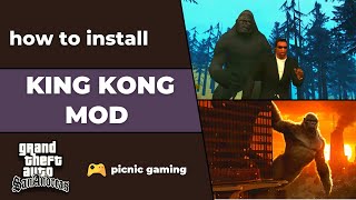 How to install King Kong mod in Gta Sa | Gta Sa king kong mod pc