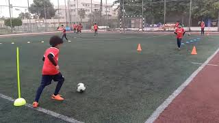 Passing drill for kids U8-U9