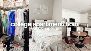 college apartment tour *sophomore yr* @UNC Chapel Hill || minimalistic + neutral