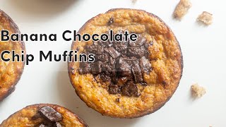 Banana Chocolate Chip Muffins #shorts | Bites of Beri