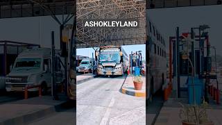 ASHOK LEYLAND NON- AC SLEEPER BUS ON INDIAN HIGHWAY.