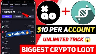 🔥 10$ Instant Withdraw In XGO Exchange 😍 $10+$10+$10 💥 New Crypto Loot