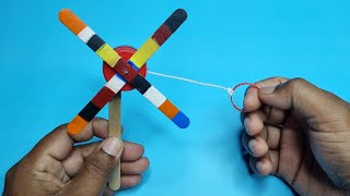 How to Make a Mini Fan Using Ice-Cream Sticks and Bottle Cap || Ice-Cream Stick and Bottle Cap Fan