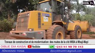 Travaux de construction des routes de la cité MIBA à Mbujimayi_Quel changement !