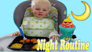 Reborn toddler Boy Night Routine Reborn role play