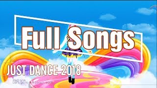 🌟 Just Dance 2018: Official Songlist 🌟