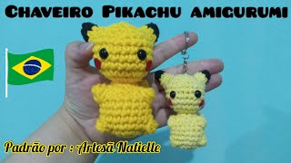 Pikachu Amigurumi Chaveiro