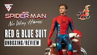 Hot Toys Spider-Man No Way Home New Red and Blue Suit Spider-Man Unboxing & Review