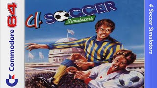 4 Soccer Simulators - Commodore 64 [Longplay]