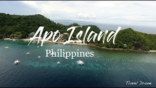 APO ISLAND Dumaguete Philippines - "Turtle Island" - Travel Drone video 4k