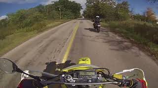 DRZ400s cruise in Ontario