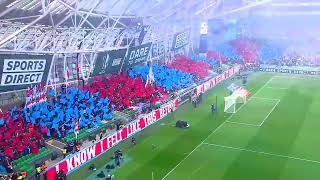 DROGS FANS PUT ON A SPECTACULAR SHOW - DROGHEDA UNITED V DERRY CITY - 2024 FAI CUP FINAL