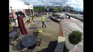 Retail sidewalk power washing | Promenade Shops | Saucon Valley | Pa