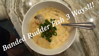 Banded Rudder Fish Three Ways - Chowder, Sushi, & Smoked