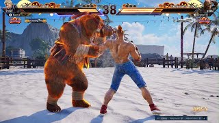 TEKKEN 8 - Crash Bandicoot gets mad at Kuma for scaring Polar