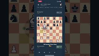 30 Seconds Chess Game😁🔥 #lichess #chess #chessmaster #speedchess #checkmate #gm