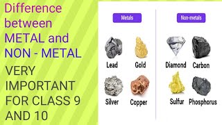 Difference between METAL and Non - Metal