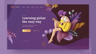 Create A Music Website using HTML & CSS | Tutorial | Music Website